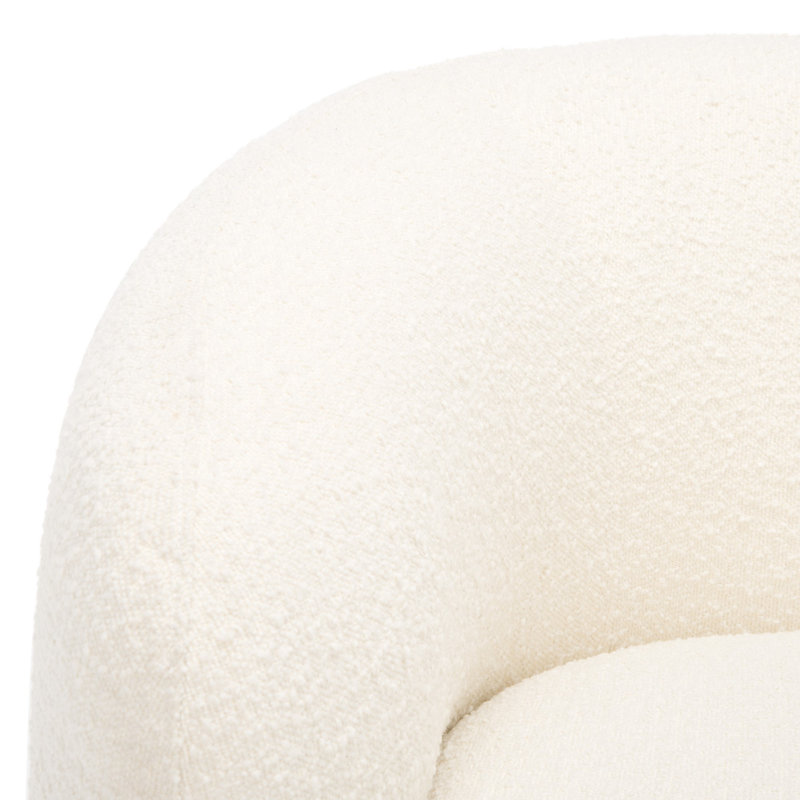 Fauteuil pivotant l 38,1 po Taiquan, Polyester ivoire