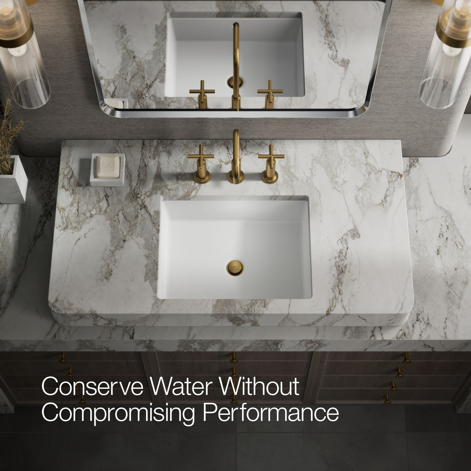 Purist Widespread Faucet with Cross Handles, Vibrant Brushed Moderne Brass
