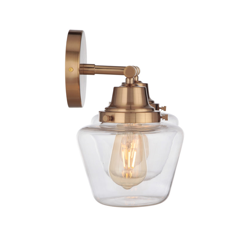 Éclairage pour meuble-lavabo à 2 lumières Akib, Laiton satiné