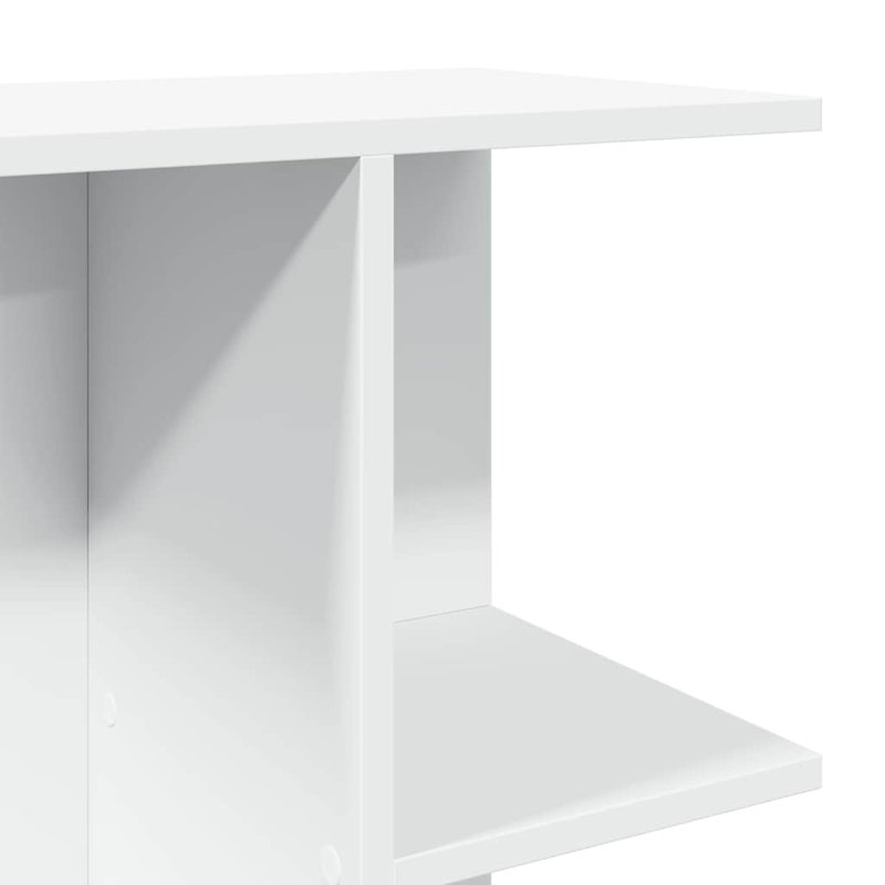 Sayaka 46.5cm W Manufactured Wood Bedside Table, White, Set of 2