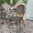 Connally All-Weather Commercial Stacking Paris Chair with Metal Frame-682121596