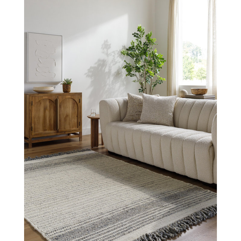 Sukie Flatweave Wool Striped Area Rug, Rectangle 2' x 3'