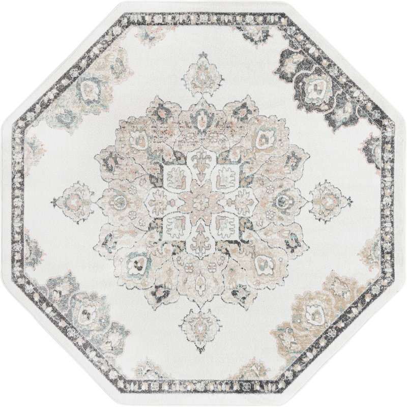 Makay Oriental Indoor Rug, Octagon 7'10"