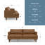 Canapé Mid-Century moderne en cuir véritable Livingston-1434067782-1434067780