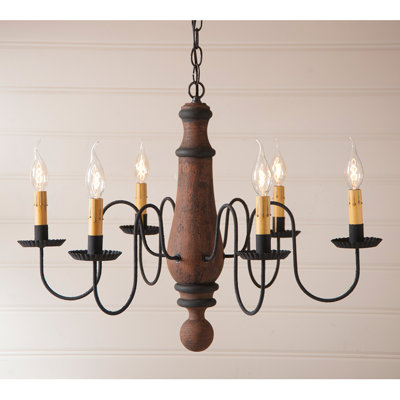 Lustree 6 lumières façon bougie/classique Wetherell