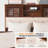 Luxury Wood Bed Frame With LED Upholstered Headboard, Charging Station-1468692923