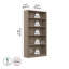 Bibliothèque à 5 tablettes Doyno, pour le rangement et la présentation dans le bureau personnel ou le salon-574491125