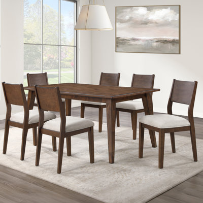 Tariel 72" Solid Wood Dining Set