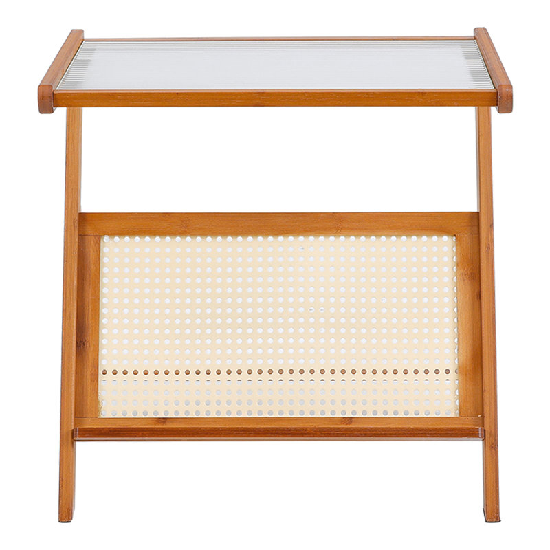 Glass Top End Table