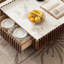 Table basse de comptoir en granite de 35,43 pouces
