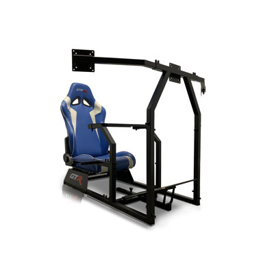 Triple or Single Monitor Stand Floor Game Chair by GTR Simulator