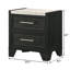 Table de chevet 2 tiroirs 1pc
