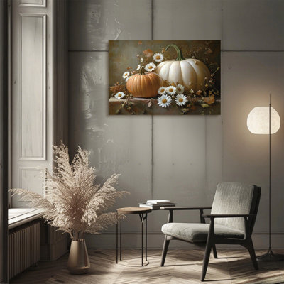 Art mural rétro de citrouille d'Halloween