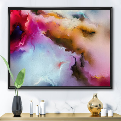 «Clouds of Fuchia Blue and Brown I», reproduction d'art sur toile