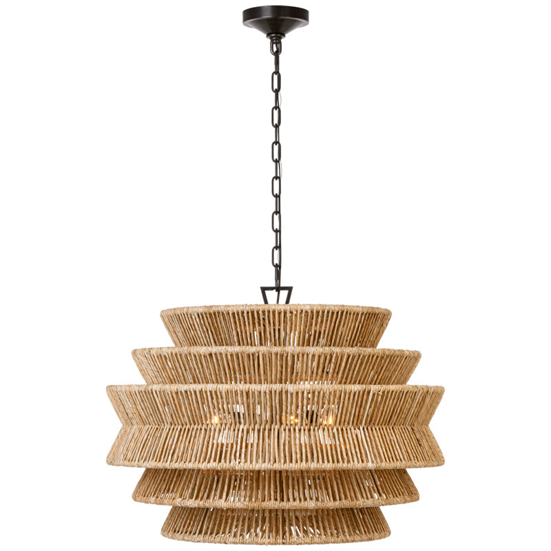 Antigua 3 - Light Chandelier, 19.5" H x 30" W x 30" D