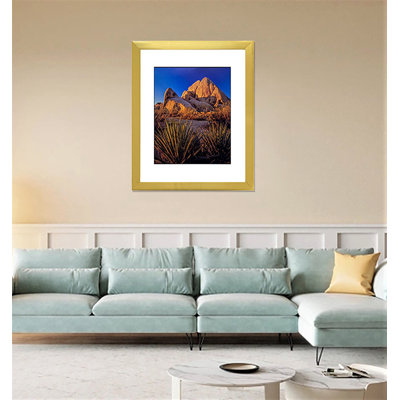 Ensemble de 5 cadres 16 x 20 blancs, grands cadres muraux en PVC avec verre PS et tapis sans acide - affichage horizontal / vertical pour impressions d'art, affiches et photos de famille
