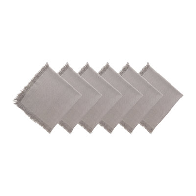 Briella Fringed Cotton Napkin Set of 6