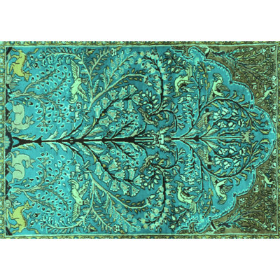 Tapis turquoise / vert Magrans