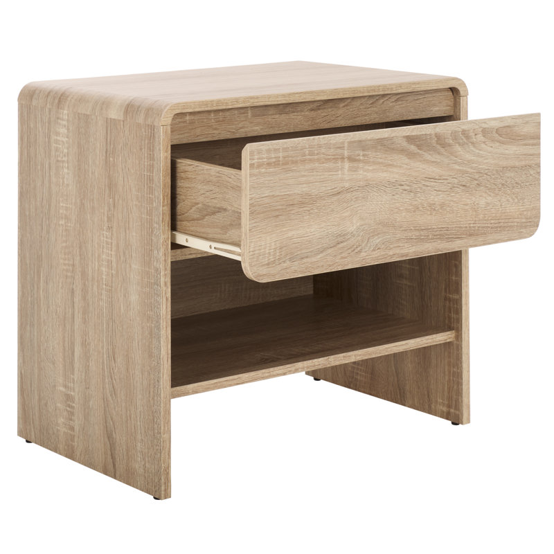 Arsenio 1 Drawer Nightstand, Light Cream