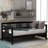 Modern Solid Wood Daybed With Three-Side Rail-1593010497