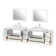 Karson 108'' Double Bathroom Vanity with Engineered Marble Top with Mirror