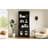 83.4" Tall Rectangle Black Modern Bookcase With Glass Doors And Drawer For Bedroom Decor, High - Quality Metal Handles Shelves 2 1 Home Office Use, Rust Slide Stable Structure-120267529