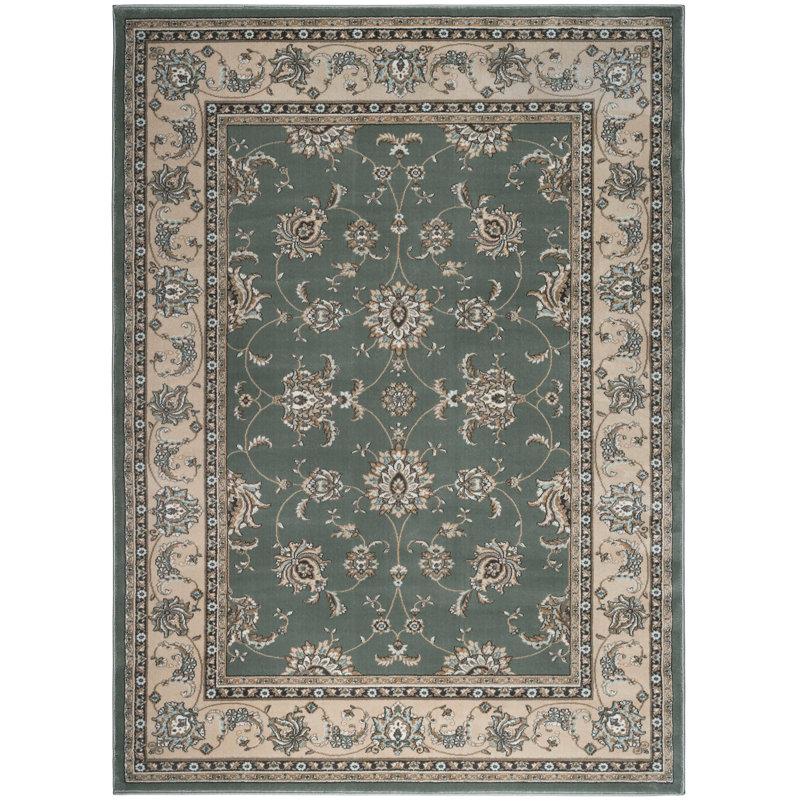 Tapis oriental vert Ackermanville, Rectangle 3 pi 3 po x 4 pi 11 po