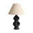 Latitude Run® Ceramic Open Cut-Out Table Lamp, 28", Black/Tan Shade