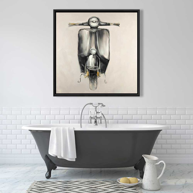 Petite toile de vélocité noire | Décoration de transport de moto