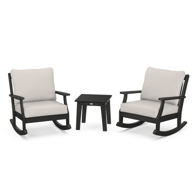 Ensemble de chaises berçantes 3 pièces Braxton