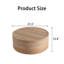 Table basse ronde 31,5 "avec finition grain de bois naturel Rachel