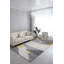 Tapis gris touffeté à la main
