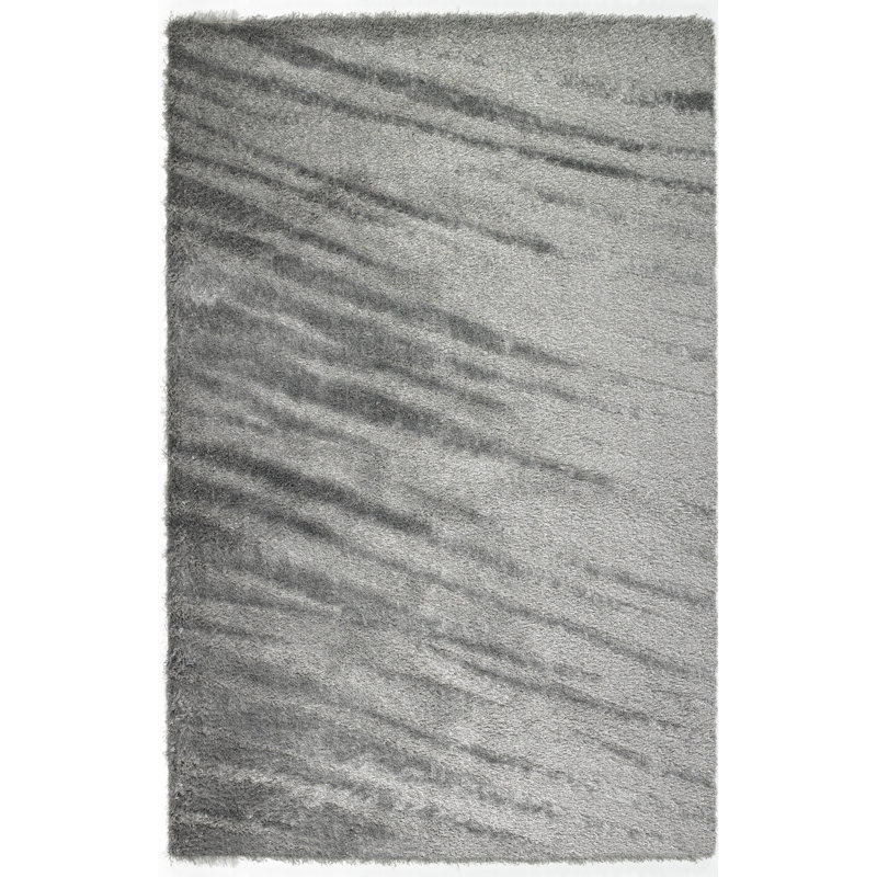 Tapis argenté Chioma Elegancegy, Rectangle 5 pi 2,4 po x 7 pi 6 po