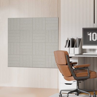 12 x 12 po, paquet de 18 panneaux solaires à bandes verticales auto-adhésives, panneaux muraux insonorisants en fibre de polyester blanc pour bureau de cinéma maison
