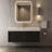 48" Wall-Mounted Single Sink Bathroom Vanity With White Stone Countertop, LED Light & Soft-Close Drawers, Modern Design-391978686