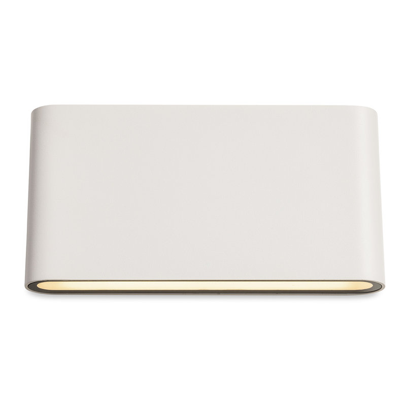 9cm H Integrated LED Outdoor Sconce, White