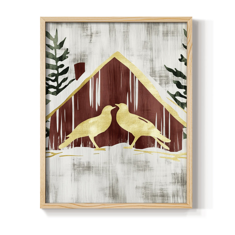 Framed Print - Solid Wood, Naturel, H 11 po x l 9 po