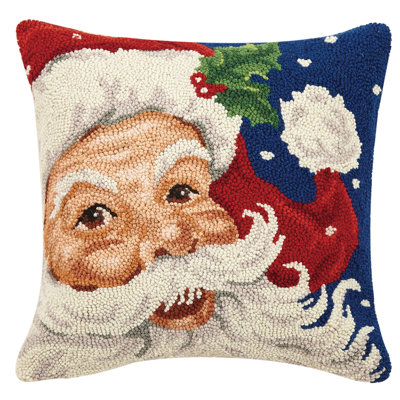 Refugio Santa Hook Wool Throw Pillow