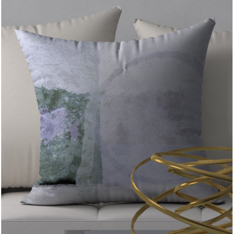 Magnifique housse de coussin décorative carrée et insert, 20 po X 20 po