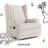 Serenity Swivel Reclining Glider with USB-1184750542