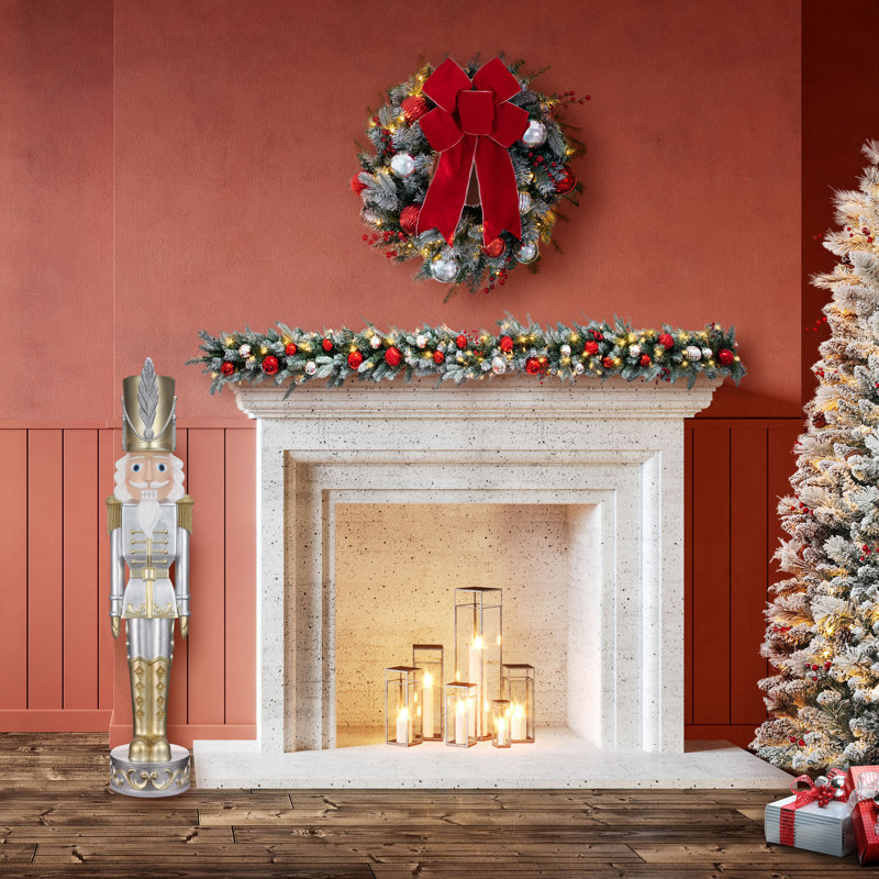 48" Christmas Nutcracker Gold/Silver