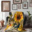 Jeté Radiant Sunflowers - 1 pièce de qualité supérieure Sherpa-509458691