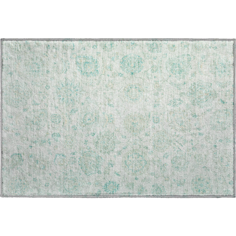 Premium Machine Washable Mayfield AMF1833 Damask Rug, Rectangle 1'8" x 2'6"