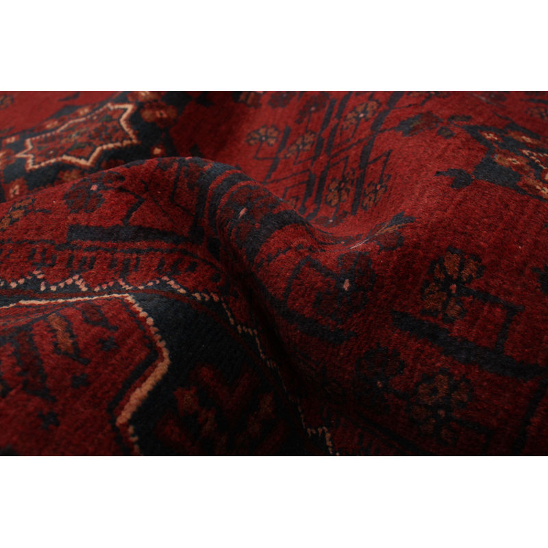 Tapis unique en laine noué à la main 6 pi 8 po x 9 pi 3 po nouvel âge Amariyanna