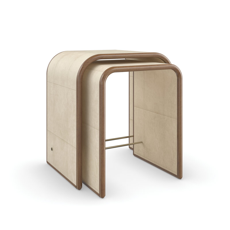 Caracole Classic Solid Wood Nesting End Table