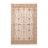 Classic One-of-a-Kind 4'1" X 6'5" Hand Knotted Area Rug