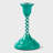 Handcrafted Jade Mint Checkered Aluminum Candleholder-609172998
