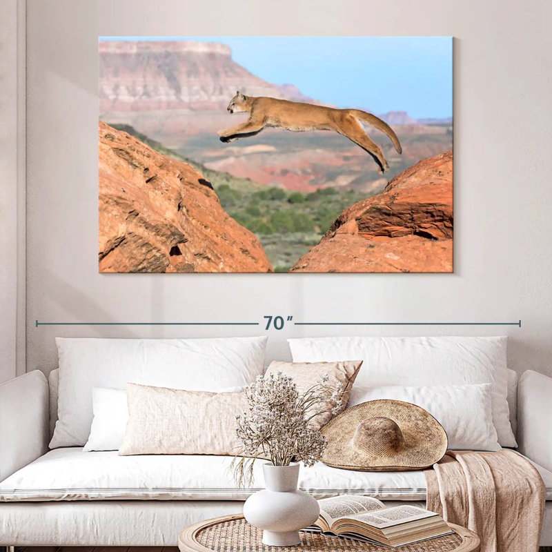Brampt Mountain Lion, 34'' H x 51'' W