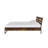 Juvanth Rustic Oak & Black Finish E.  Bed