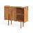 Compton 45" Scandinavian High Buffet Cabinet – Solid Wood Storage Sideboard